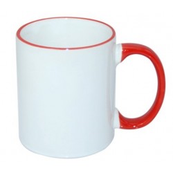 Kubek biały z kolorowym...