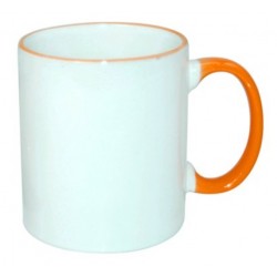 Kubek biały z kolorowym...