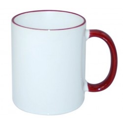 Kubek biały z kolorowym...