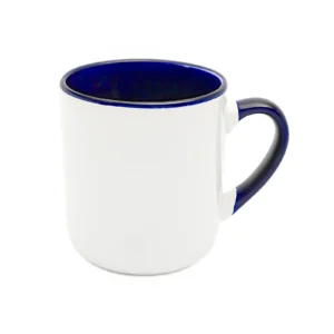KUBEK BIAŁY COFFEE WNĘTRZE I UCHO GRANATOWE (FUNNY,COMBO) 290 ML