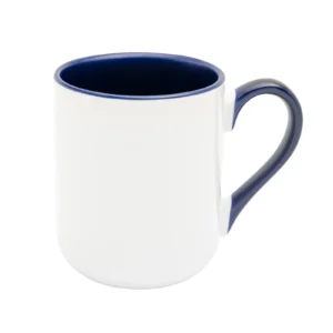KUBEK BIAŁY COFFEE WNĘTRZE I UCHO GRANATOWE (FUNNY, COMBO) 330 ML