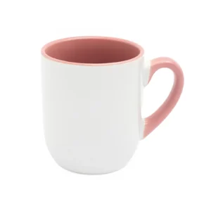 KUBEK BIAŁY COFFEE WNĘTRZE I UCHO RÓŻOWE (FUNNY,COMBO) 290 ML