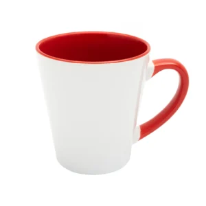 KUBEK BIAŁY LATTE MAŁY WNĘTRZE I UCHO CZERWONE (FUNNY, COMBO)